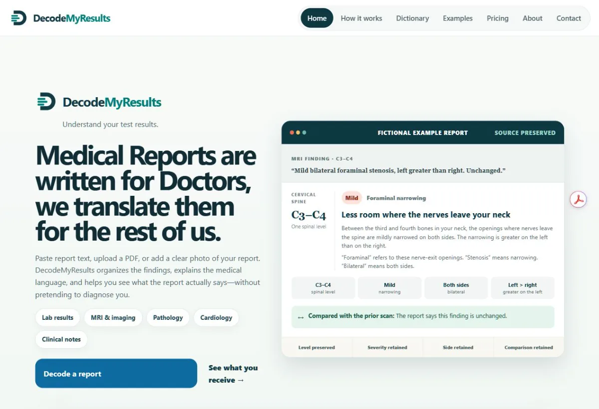 DecodeMyResults