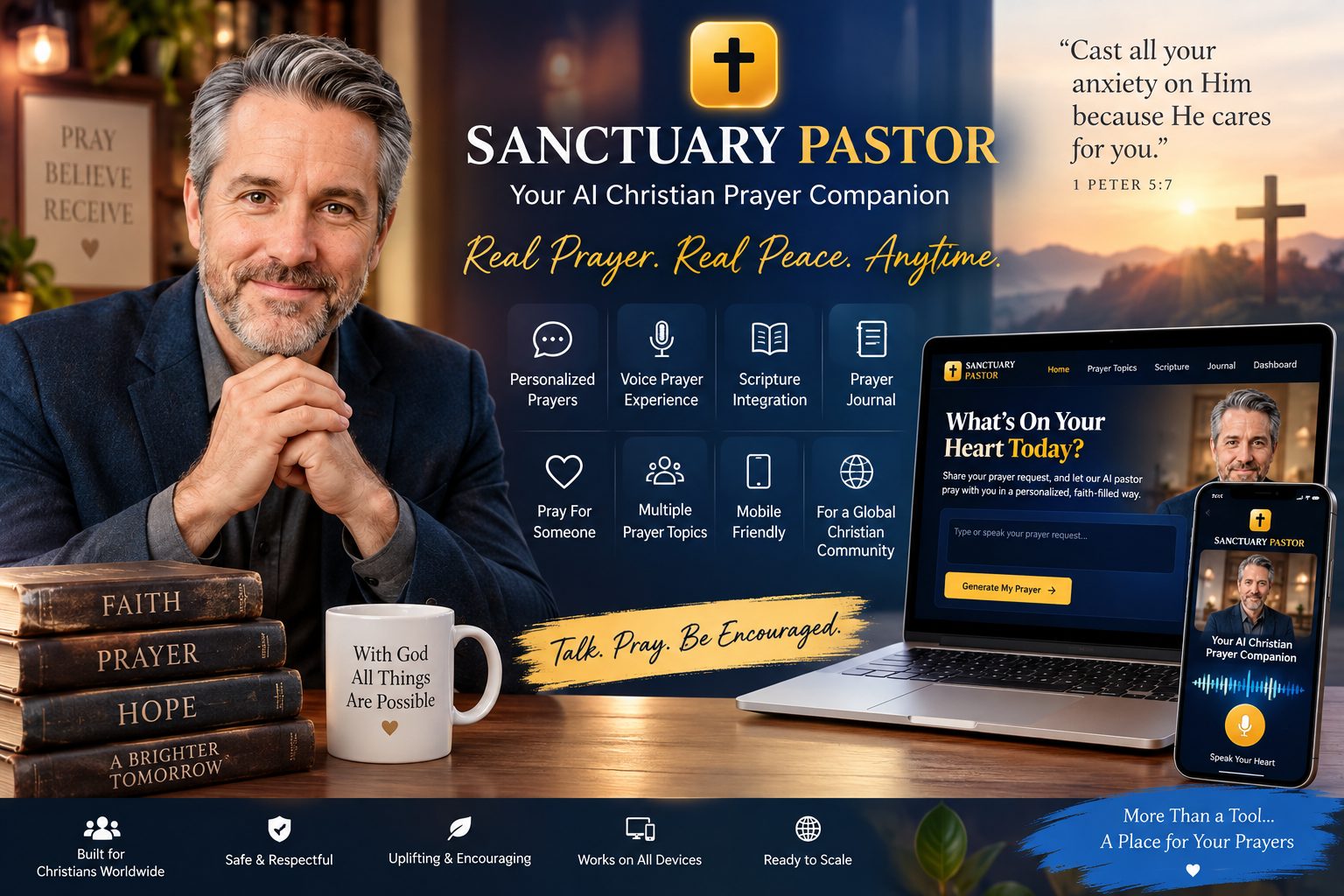 Sanctuary Pastor – AI Christian Prayer SaaS