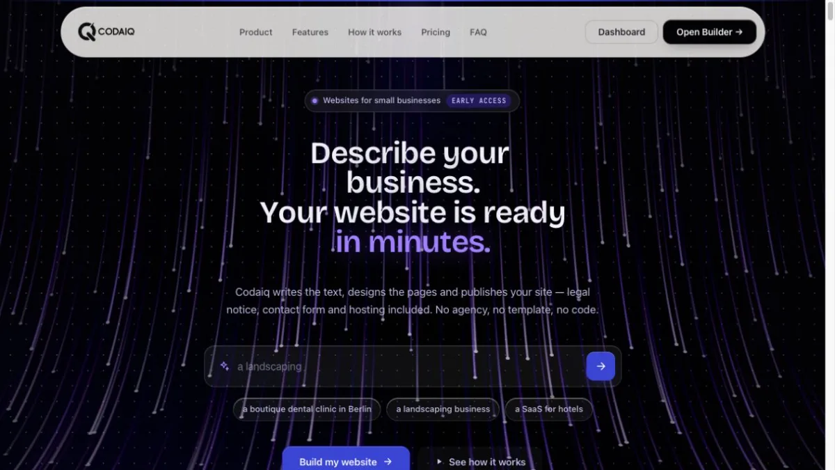 Codaiq — AI Website Builder